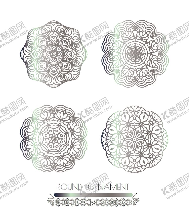 编号：42041309290840042784【酷图网】源文件下载-曼陀罗花纹