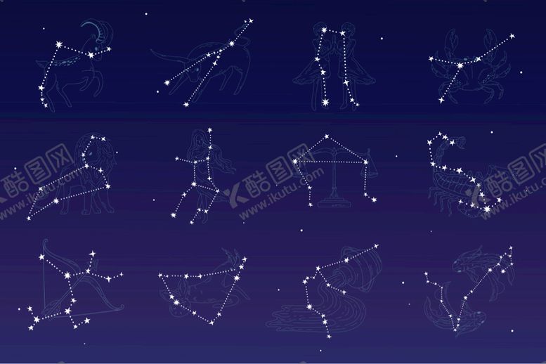 编号：97168009130349577390【酷图网】源文件下载-星座图标天空星系