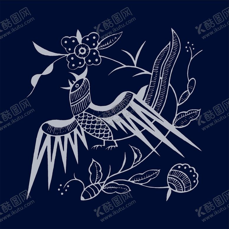 编号：18537210102231466582【酷图网】源文件下载-苗族蜡染纹样         