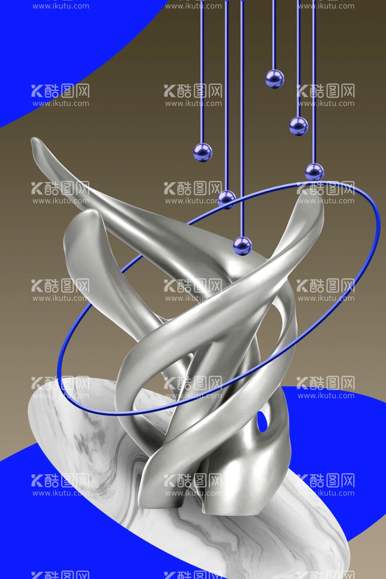 编号：24630710011014562457【酷图网】源文件下载-银色艺术品高清挂画装饰画