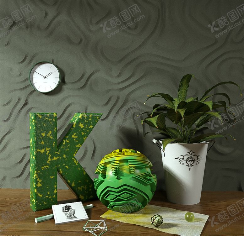 编号：84464210022357011896【酷图网】源文件下载-C4D室内装饰场景建模