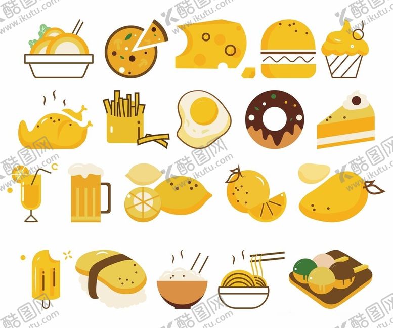 编号：53378404301611278465【酷图网】源文件下载-食物图标