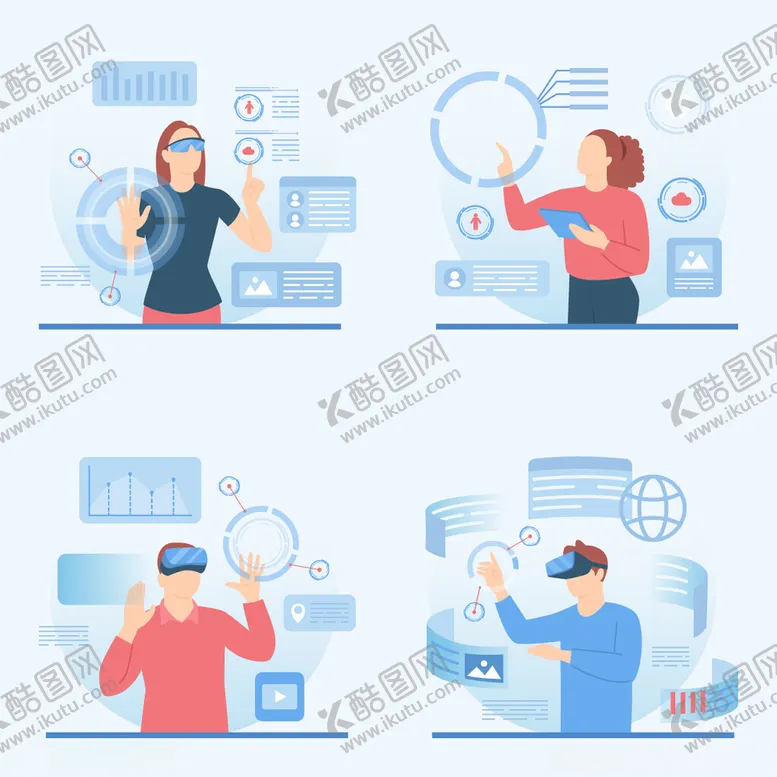 编号：40865506291509306414【酷图网】源文件下载-科技人员体验虚拟现实场景