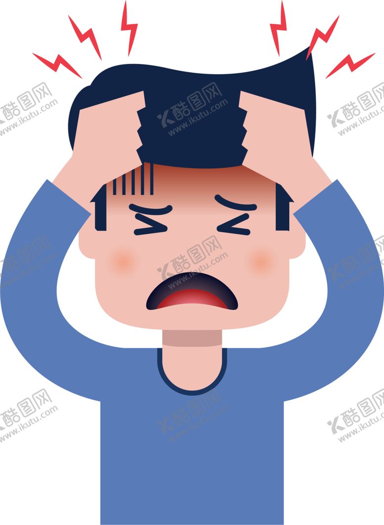 编号：16587905190702566677【酷图网】源文件下载-头疼的男人