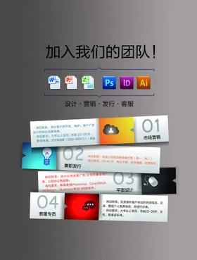 招聘海报简章DM高薪