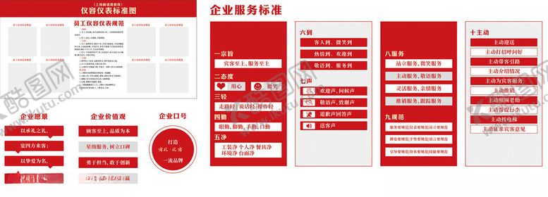 编号：96368504141709468683【酷图网】源文件下载-企业文化墙仪容仪表