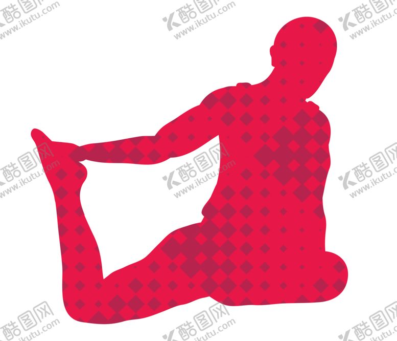 瑜咖剪影健身衣服背景