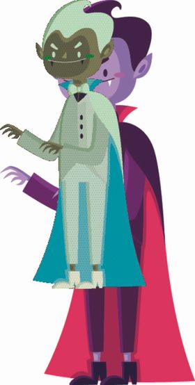 吸血鬼奇幻生物族超自然生物卡通人物