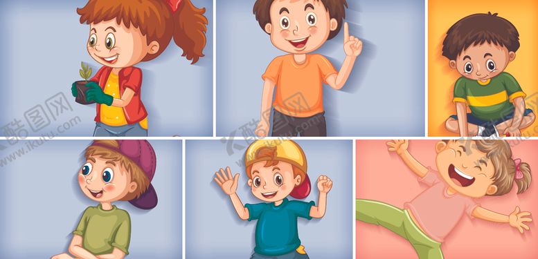 编号：23961909111944122239【酷图网】源文件下载-卡通矢量儿童
