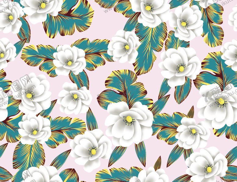 编号：34633910100002172398【酷图网】源文件下载-玫瑰数码印花