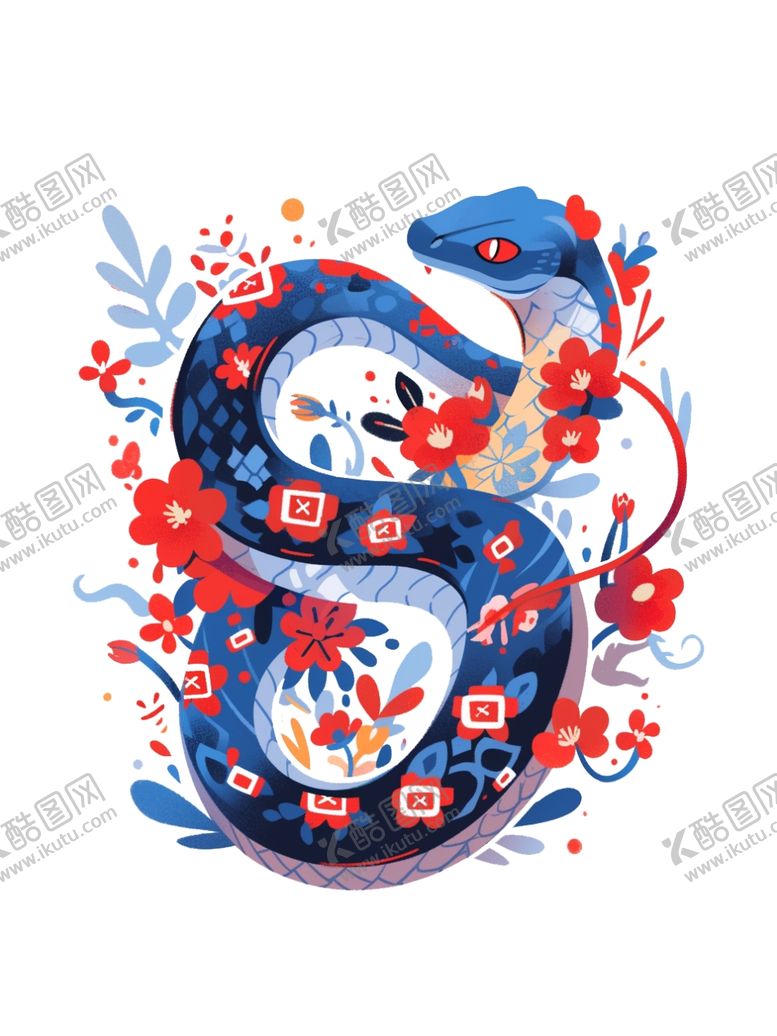 编号：48184501192224336196【酷图网】源文件下载-蛇免扣插图
