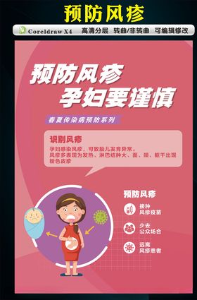 预防风疹海报