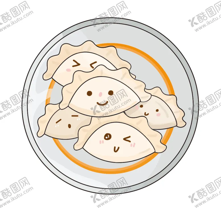 编号：30864904092050134961【酷图网】源文件下载-手绘饺子素材