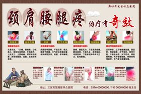 养生护理肩颈腰酸腿疼宣传海报