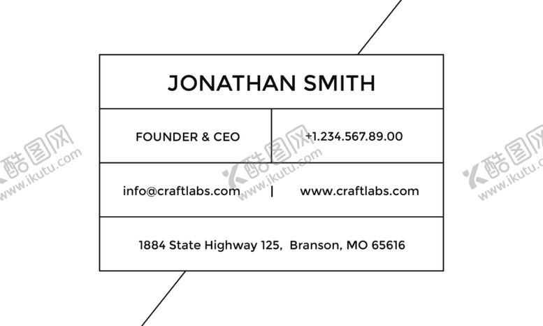 编号：81403509091456386732【酷图网】源文件下载-时尚名片