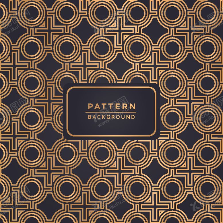 编号：38307509282355206085【酷图网】源文件下载-金色连续花纹