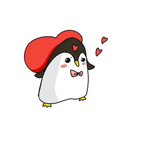 卡通可爱企鹅插画