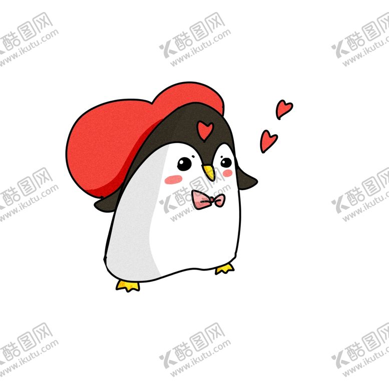 编号：71687805040933364956【酷图网】源文件下载-卡通可爱企鹅插画