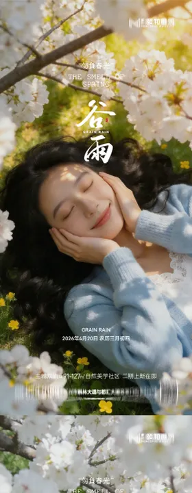 谷雨节气节日海报