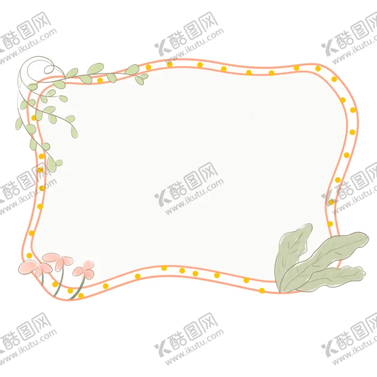 编号：83851306272340145066【酷图网】源文件下载-植物边框