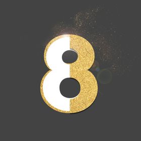 金色数字数字设计