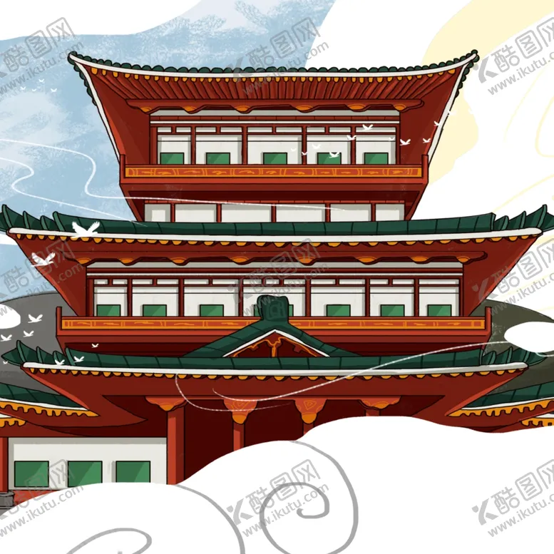 编号：59714407010847503490【酷图网】源文件下载-建筑插画
