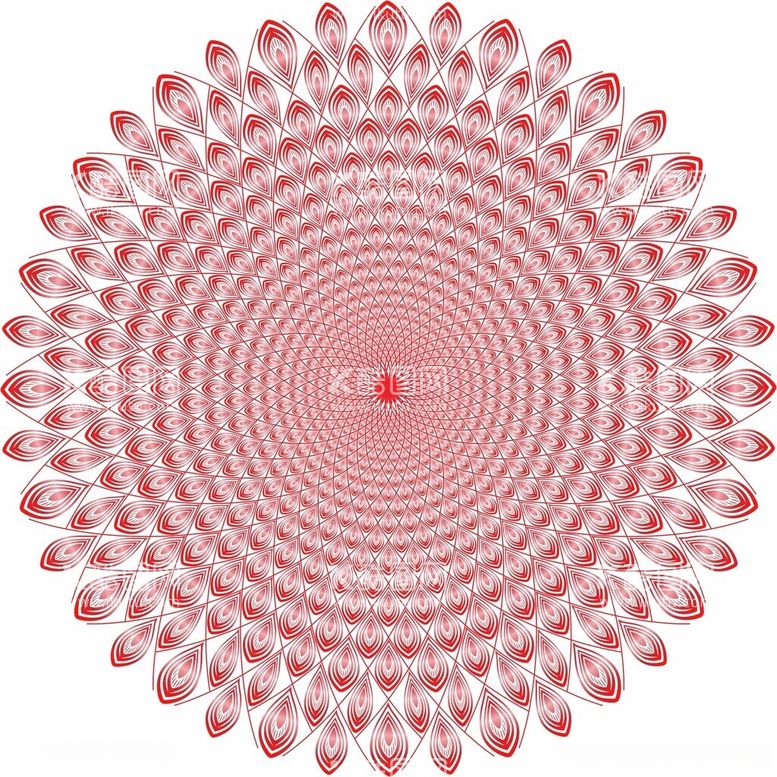编号：42526012021426017713【酷图网】源文件下载-凤羽放射纹