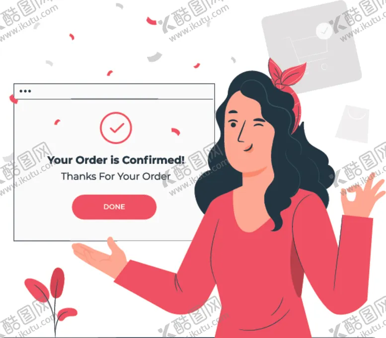 编号：43906510051203474477【酷图网】源文件下载-扁平化注册成功界面设计