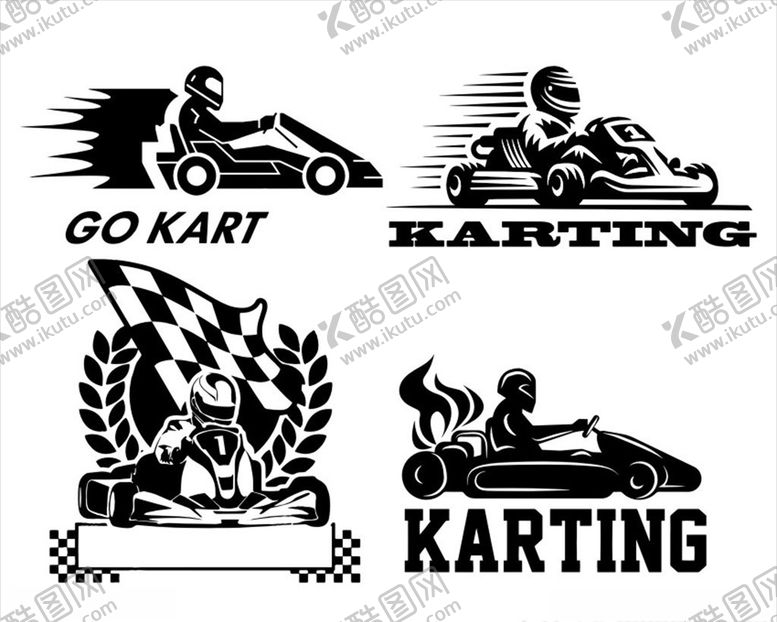 编号：45799609282120377199【酷图网】源文件下载-卡丁车图案