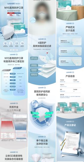 N95医用防护口罩电商详情页