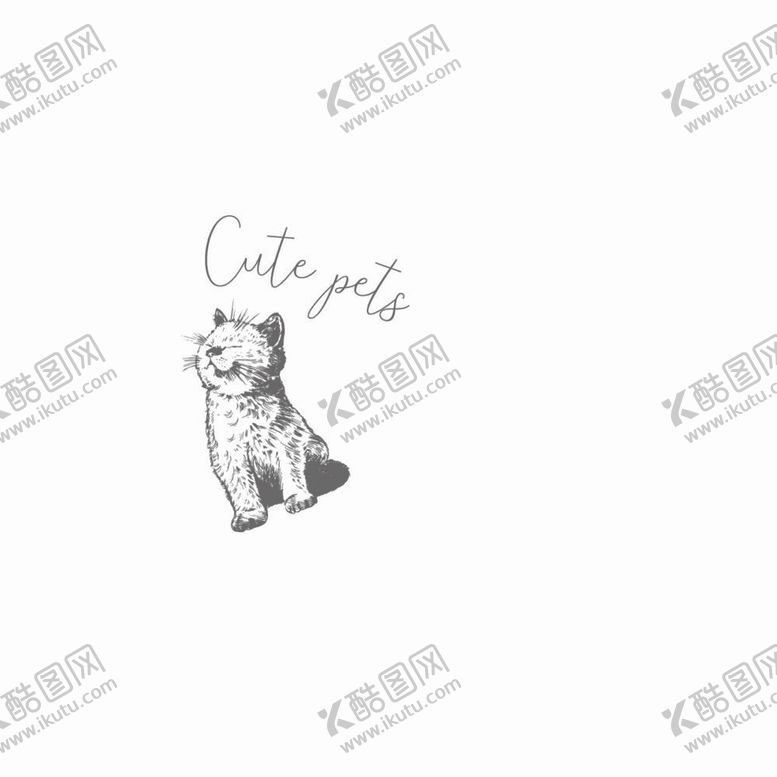 编号：99037312041434089409【酷图网】源文件下载-猫咪印花