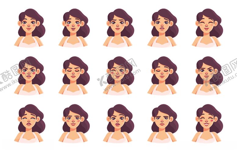 编号：67019210050544365112【酷图网】源文件下载-人物表情