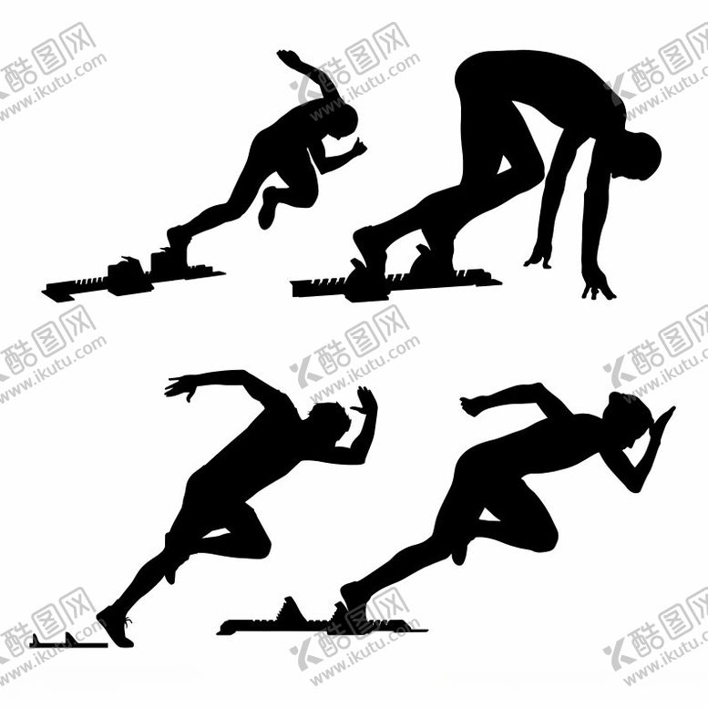 编号：83639402181400045058【酷图网】源文件下载-跑步运动员图案