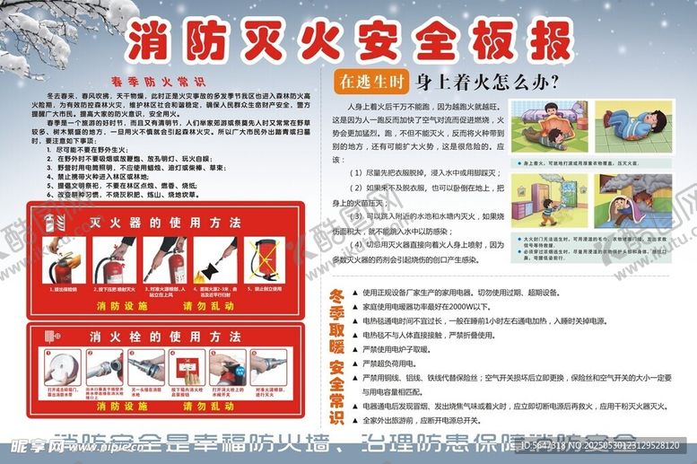 编号：33081607042110412911【酷图网】源文件下载-消防灭火板报