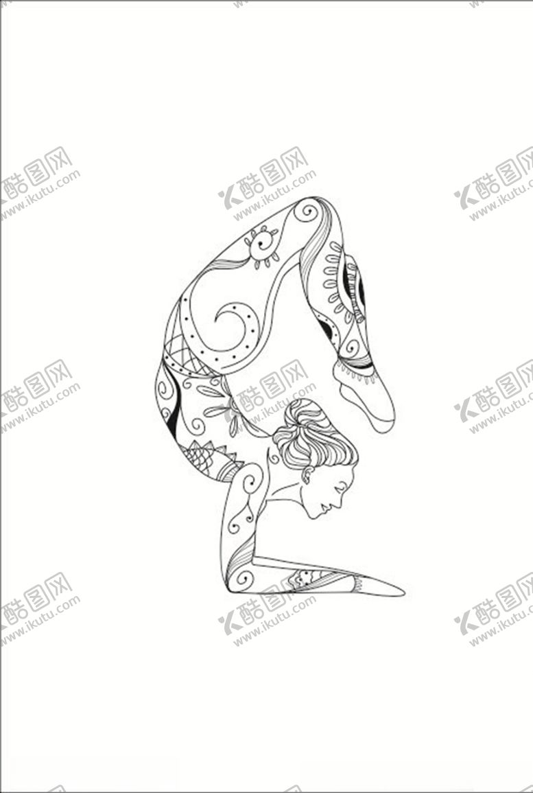 编号：26581005130150217462【酷图网】源文件下载-瑜伽黑色瑜伽海报瑜伽单页