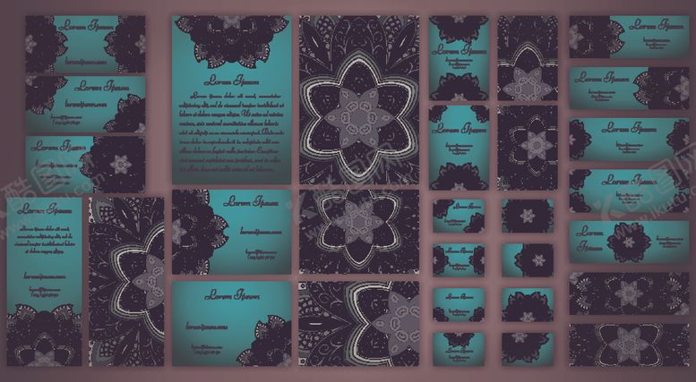 编号：90256110280549219507【酷图网】源文件下载-复古花纹背景