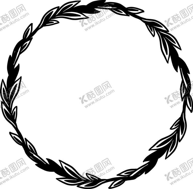编号：36748306172202088428【酷图网】源文件下载-圆形花环