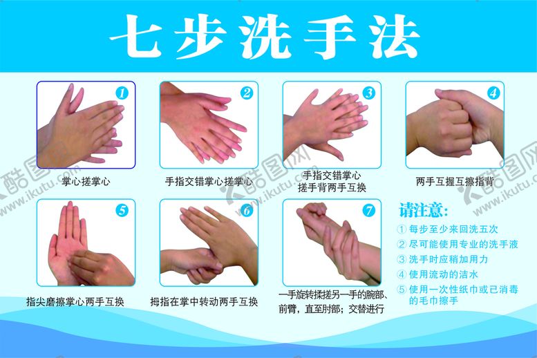 编号：29830201201335015175【酷图网】源文件下载-七步洗手法
