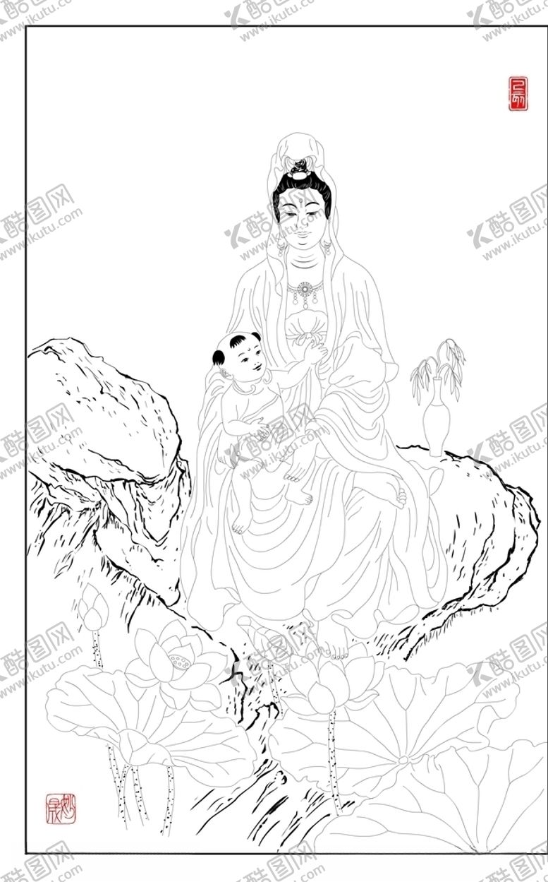 编号：58483510010018409256【酷图网】源文件下载-观音