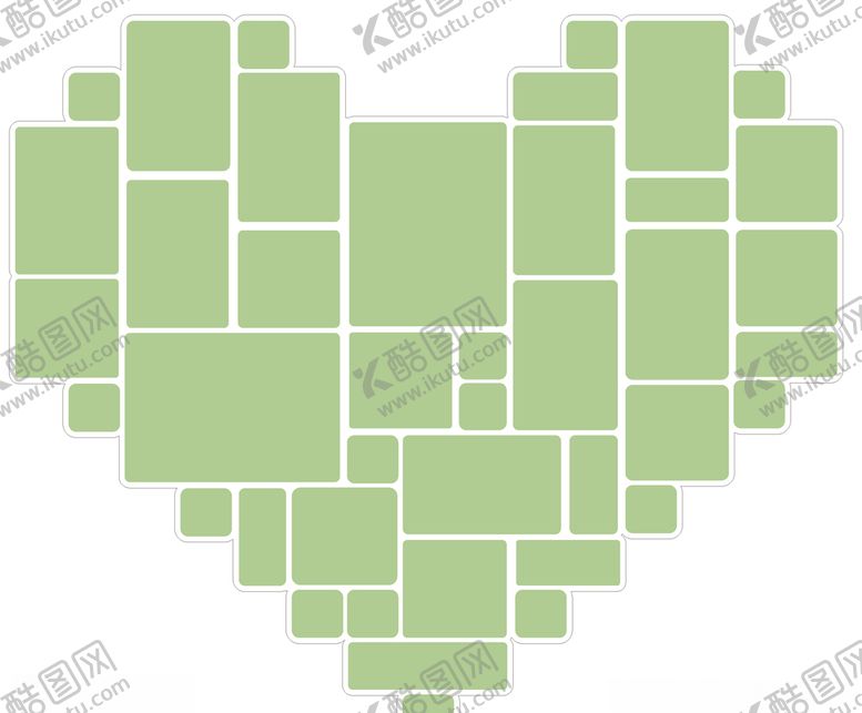 编号：96012610131743177781【酷图网】源文件下载-照片墙心形