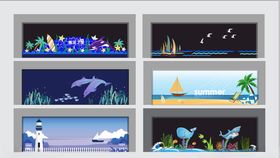 海洋风版面