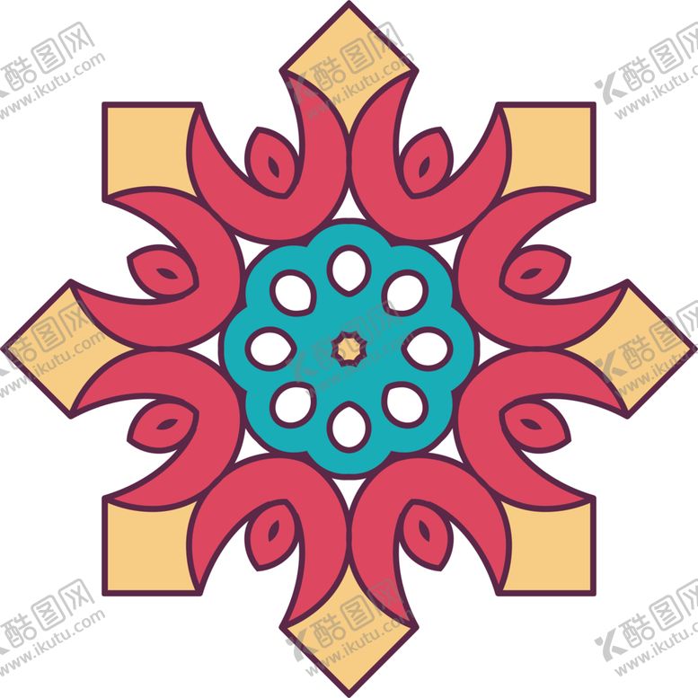 编号：66252402100200445618【酷图网】源文件下载-华丽花纹背景 