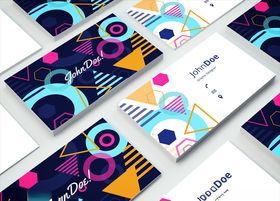 矢量名片模板中式创意高级简约