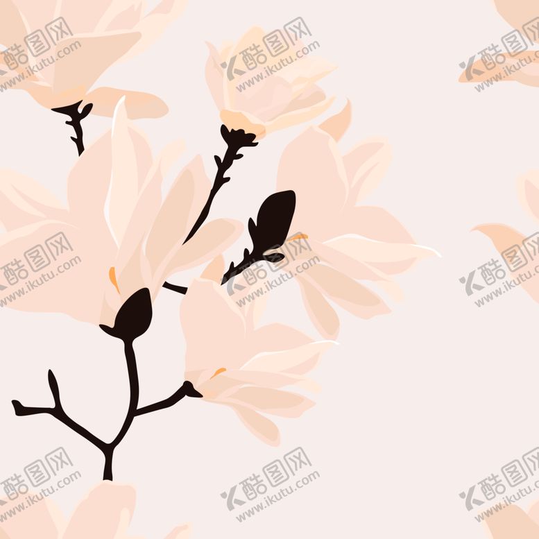 编号：49675201130000163000【酷图网】源文件下载-卡通玉兰花
