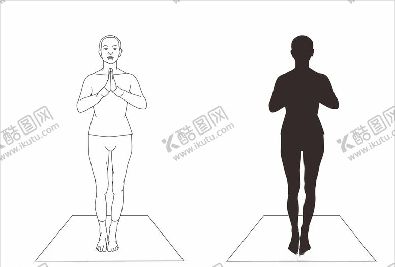 编号：73156607141303259473【酷图网】源文件下载-瑜伽站立式