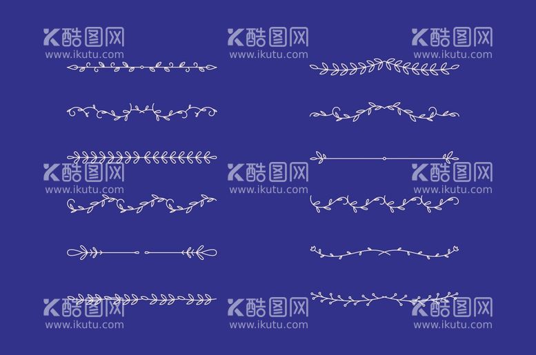 编号：54851111110632582606【酷图网】源文件下载-花纹边框分割线