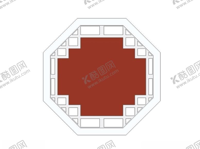 编号：42924710062251065233【酷图网】源文件下载-八边形窗花