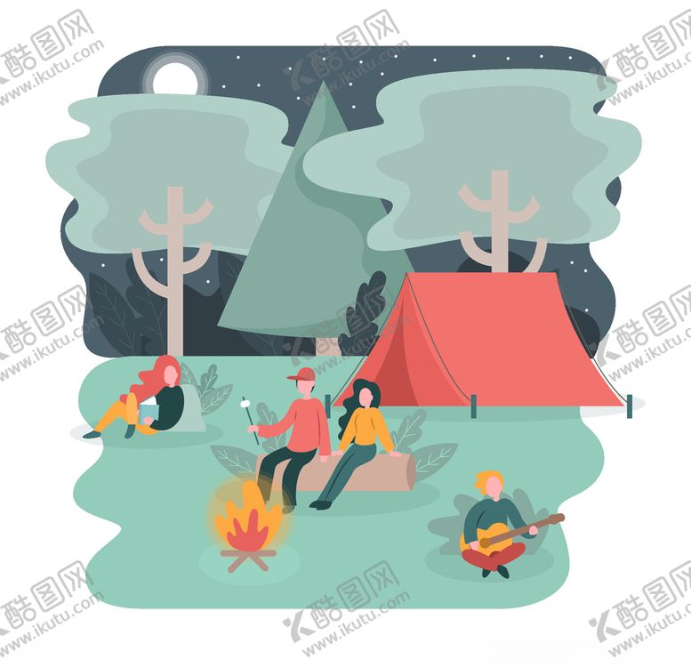编号：89553310041920436729【酷图网】源文件下载-露营