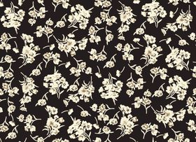 黑色底白色碎花图案