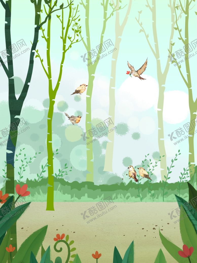 编号：76120709260819095918【酷图网】源文件下载-春季踏青背景